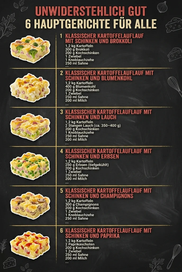Unwiderstehlich gut 6 Hauptgerichte fuer alle