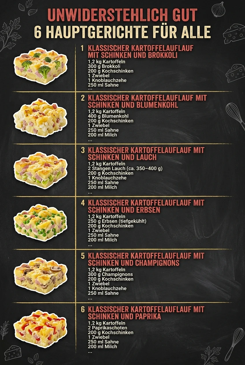 Unwiderstehlich gut 6 Hauptgerichte fuer alle