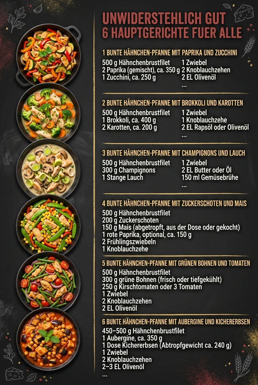 Unwiderstehlich gut 6 Hauptgerichte fuer alle