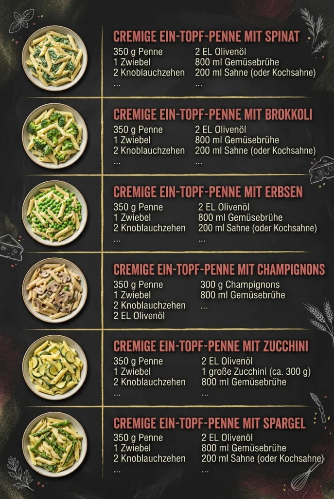 Unwiderstehlich gut 6 Pasta-Rezepte fuer alle