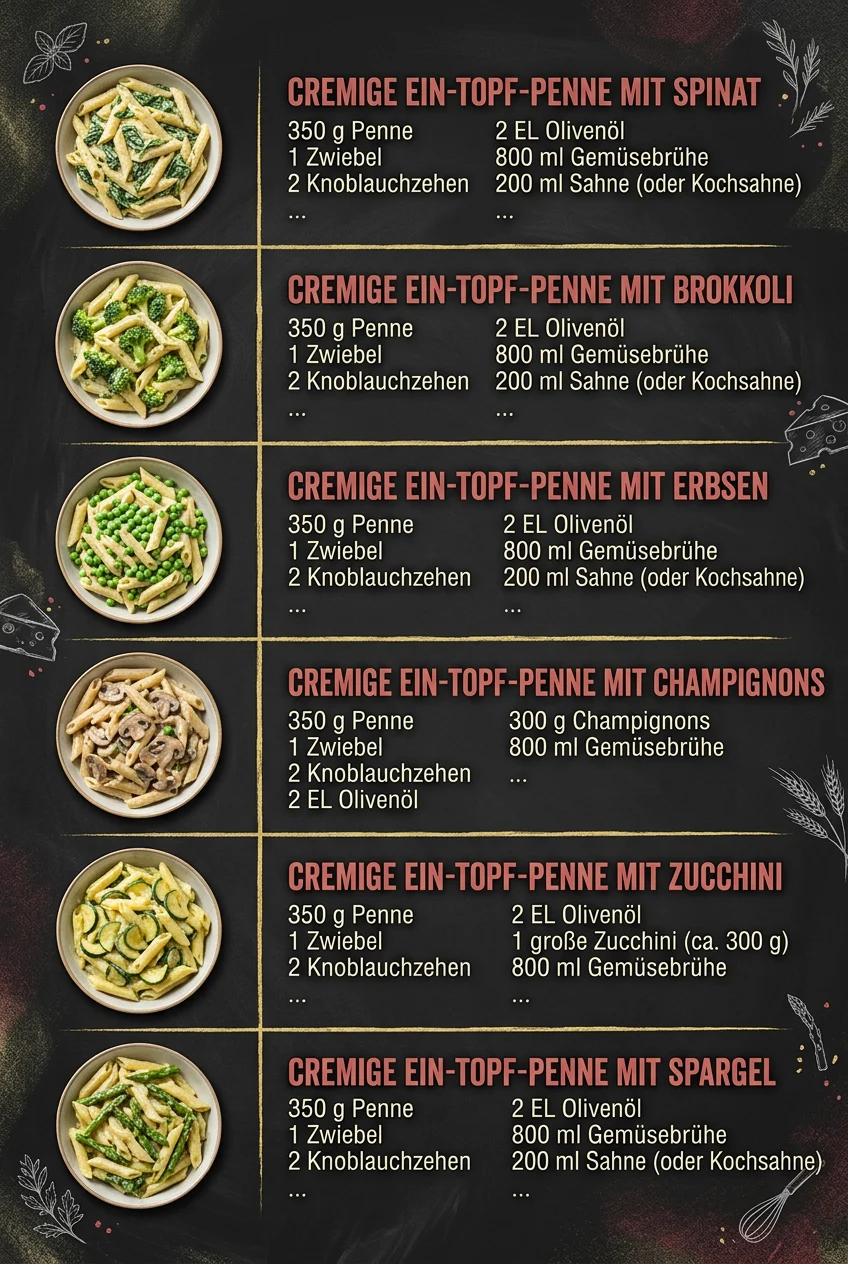 Unwiderstehlich gut 6 Pasta-Rezepte fuer alle