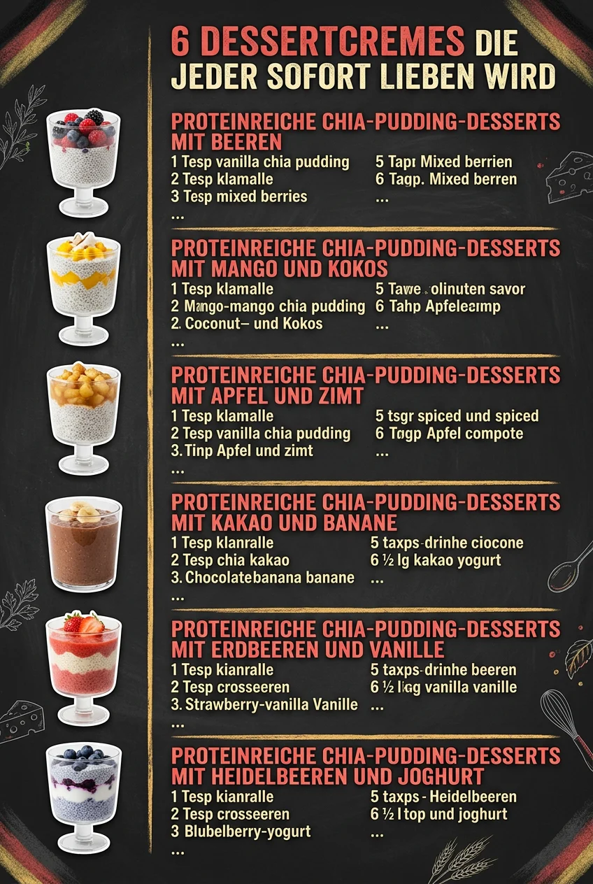 6 Dessertcremes die jeder sofort lieben wird