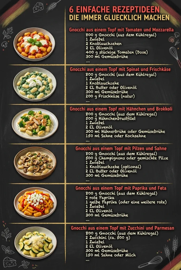 6 einfache Rezeptideen die immer gluecklich machen