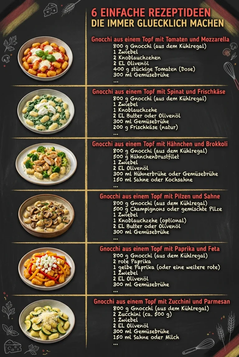 6 einfache Rezeptideen die immer gluecklich machen
