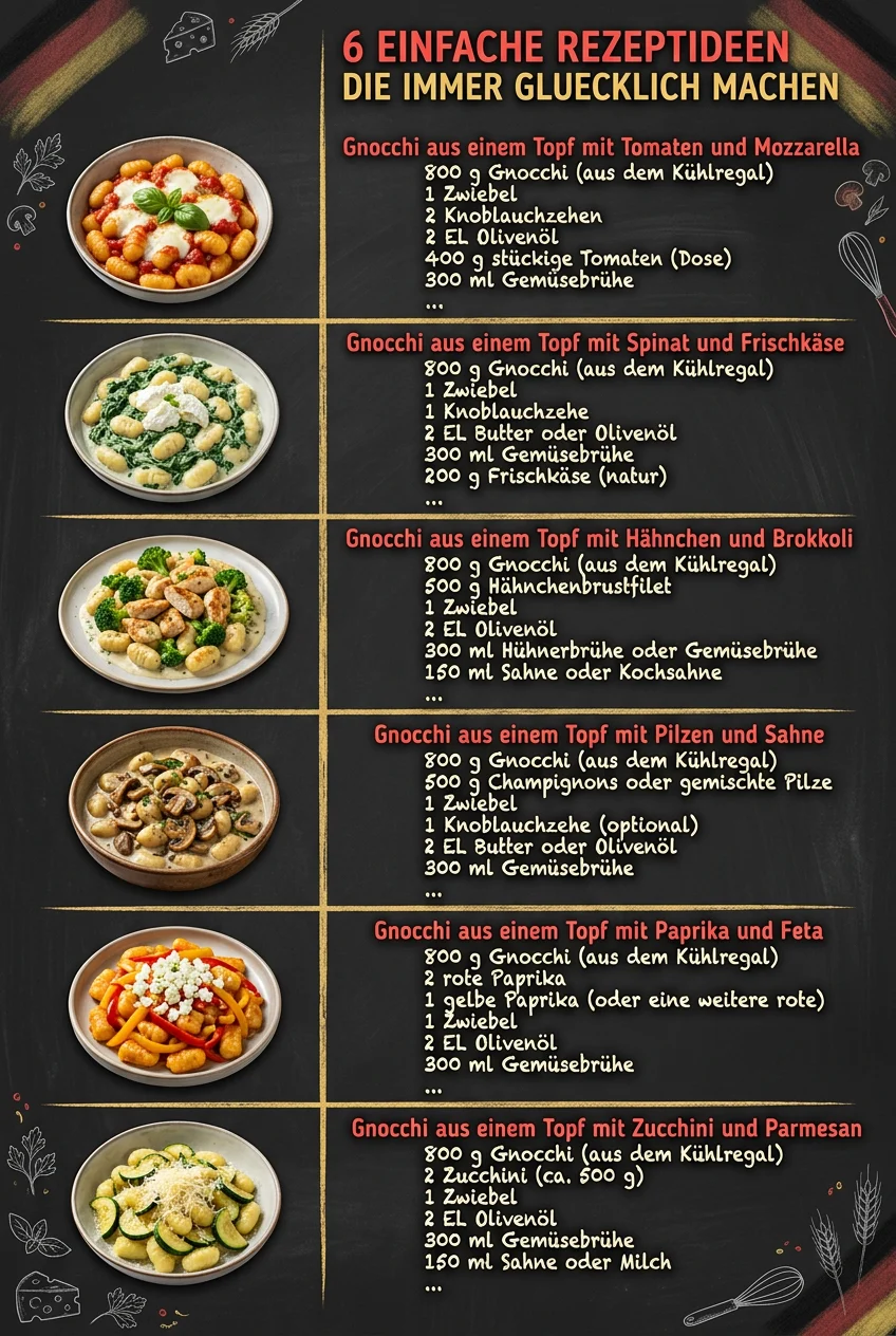 6 einfache Rezeptideen die immer gluecklich machen