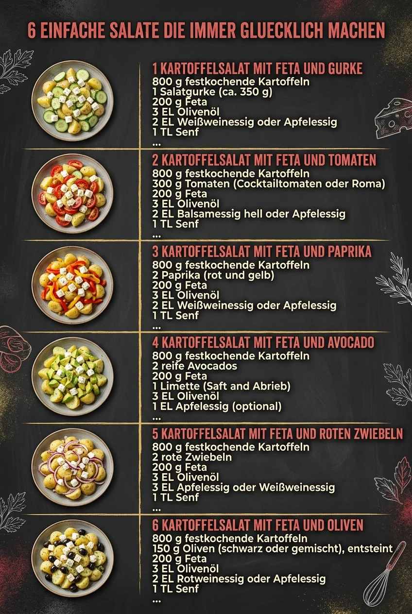 6 einfache Salate die immer gluecklich machen