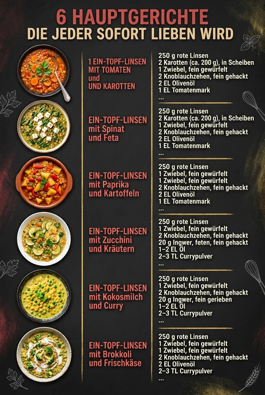 6 Hauptgerichte die jeder sofort lieben wird