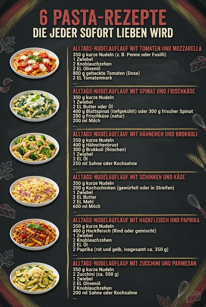 6 Pasta-Rezepte die jeder sofort lieben wird