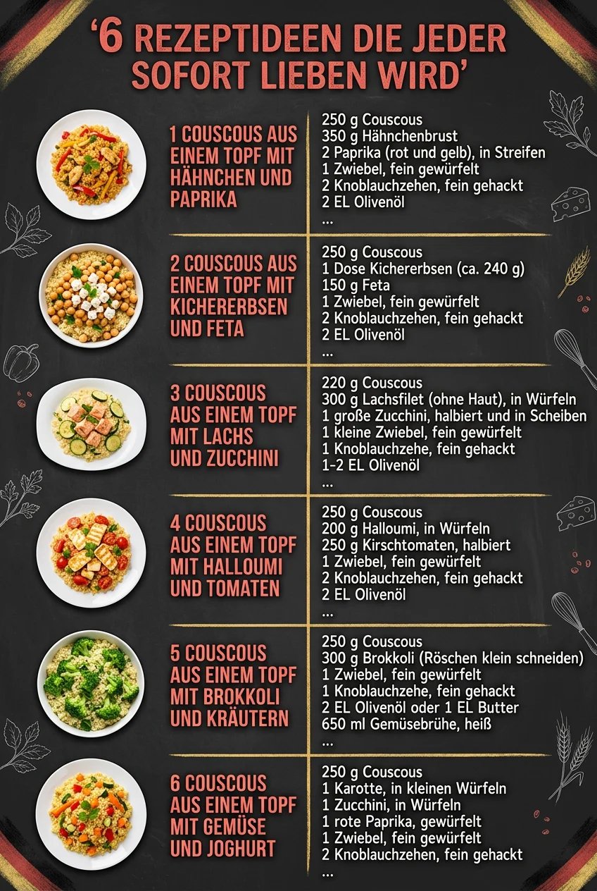 6 Rezeptideen die jeder sofort lieben wird