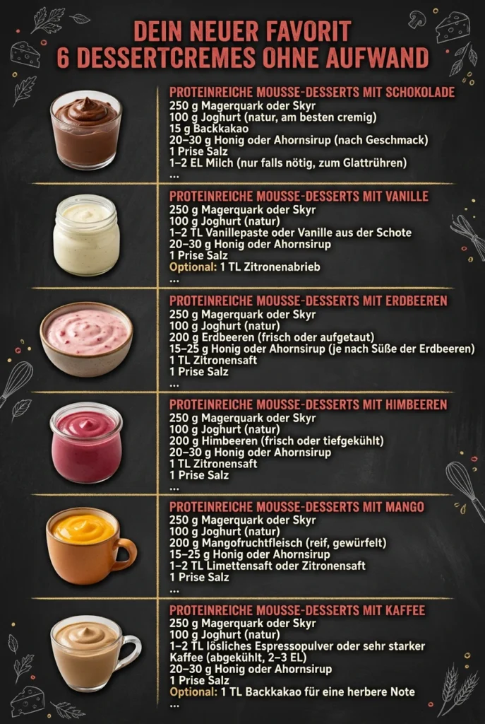 Dein neuer Favorit 6 Dessertcremes ohne Aufwand