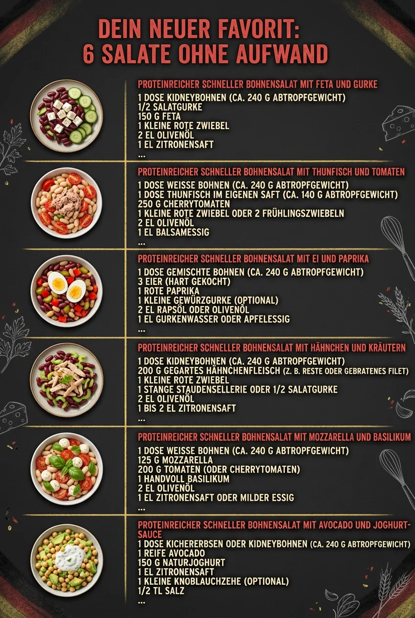 Dein neuer Favorit 6 Salate ohne Aufwand