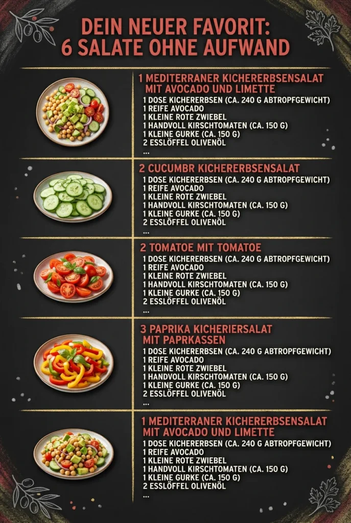 Dein neuer Favorit 6 Salate ohne Aufwand
