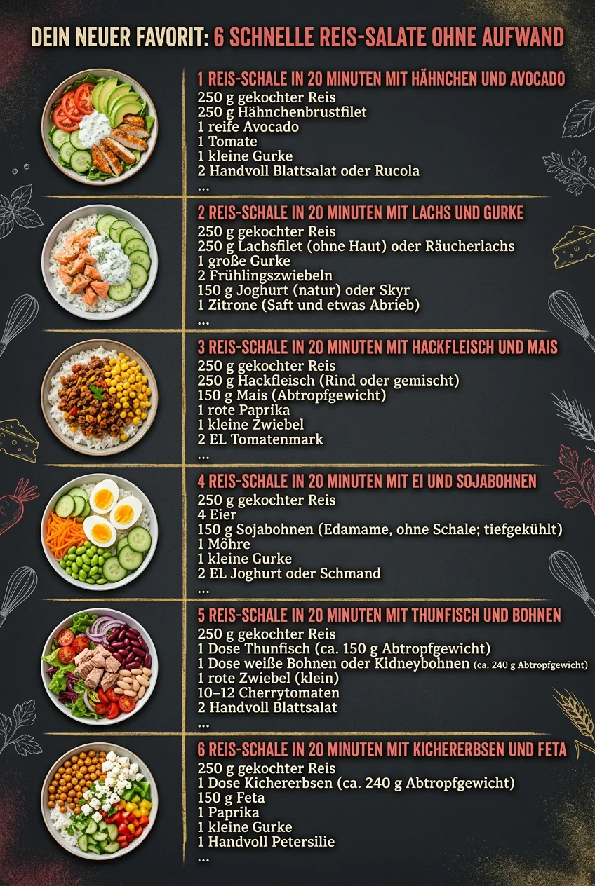 Dein neuer Favorit 6 Salate ohne Aufwand