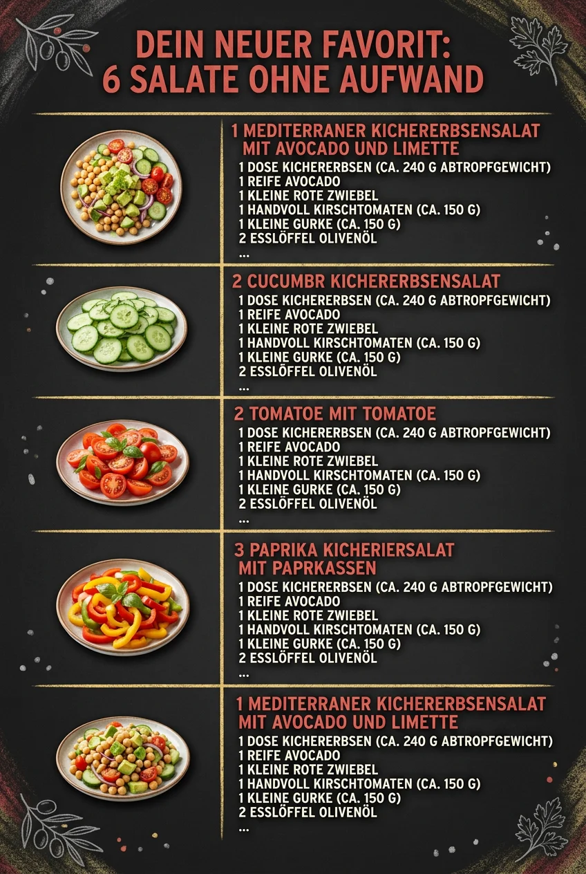 Dein neuer Favorit 6 Salate ohne Aufwand
