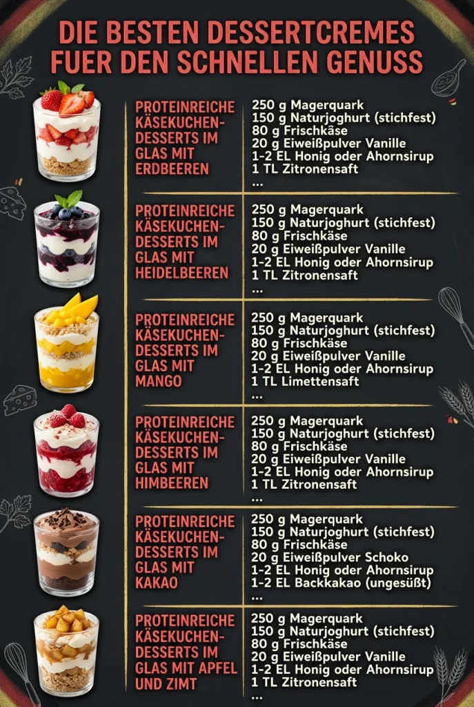 Die besten Dessertcremes fuer den schnellen Genuss