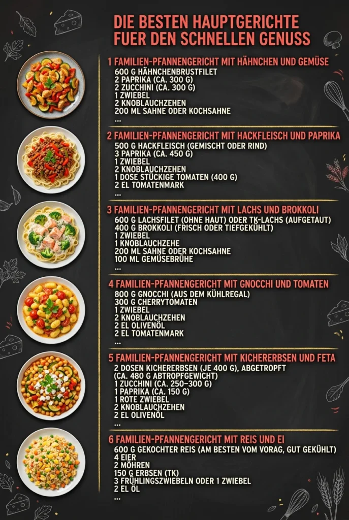 Die besten Hauptgerichte fuer den schnellen Genuss