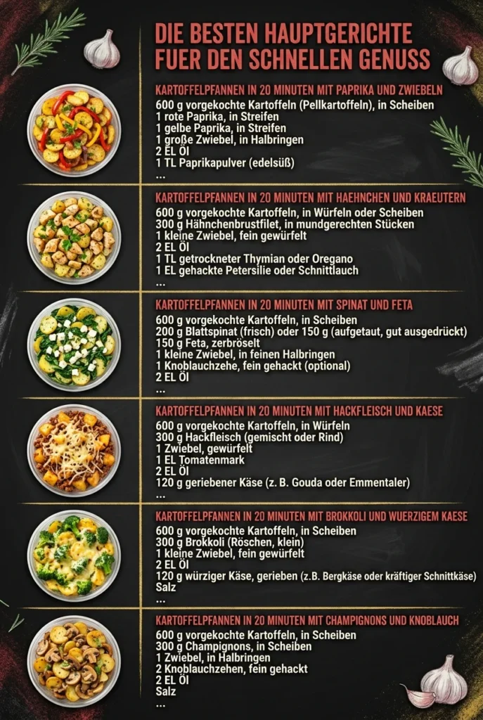 Die besten Hauptgerichte fuer den schnellen Genuss