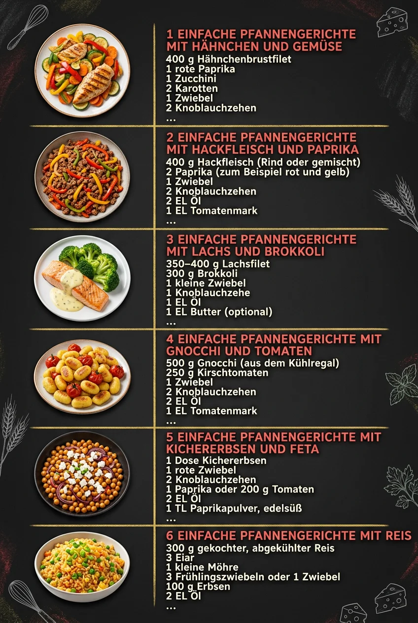 Die besten Hauptgerichte fuer den schnellen Genuss