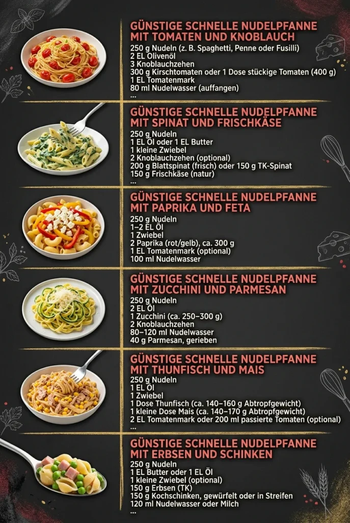 Die besten Pasta-Rezepte fuer den schnellen Genuss