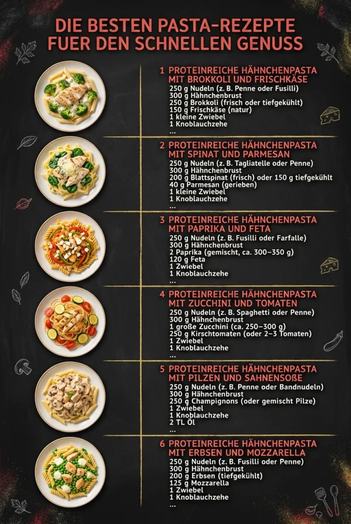 Die besten Pasta-Rezepte fuer den schnellen Genuss