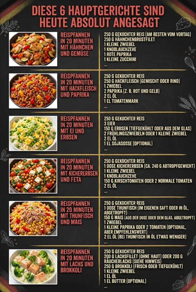 Diese 6 Hauptgerichte sind heute absolut angesagt