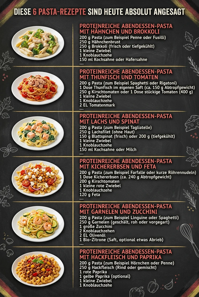 Diese 6 Pasta-Rezepte sind heute absolut angesagt