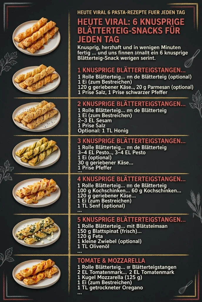 Heute viral 6 Pasta-Rezepte fuer jeden Tag