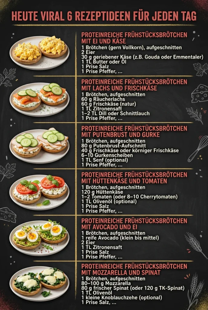 Heute viral 6 Rezeptideen fuer jeden Tag