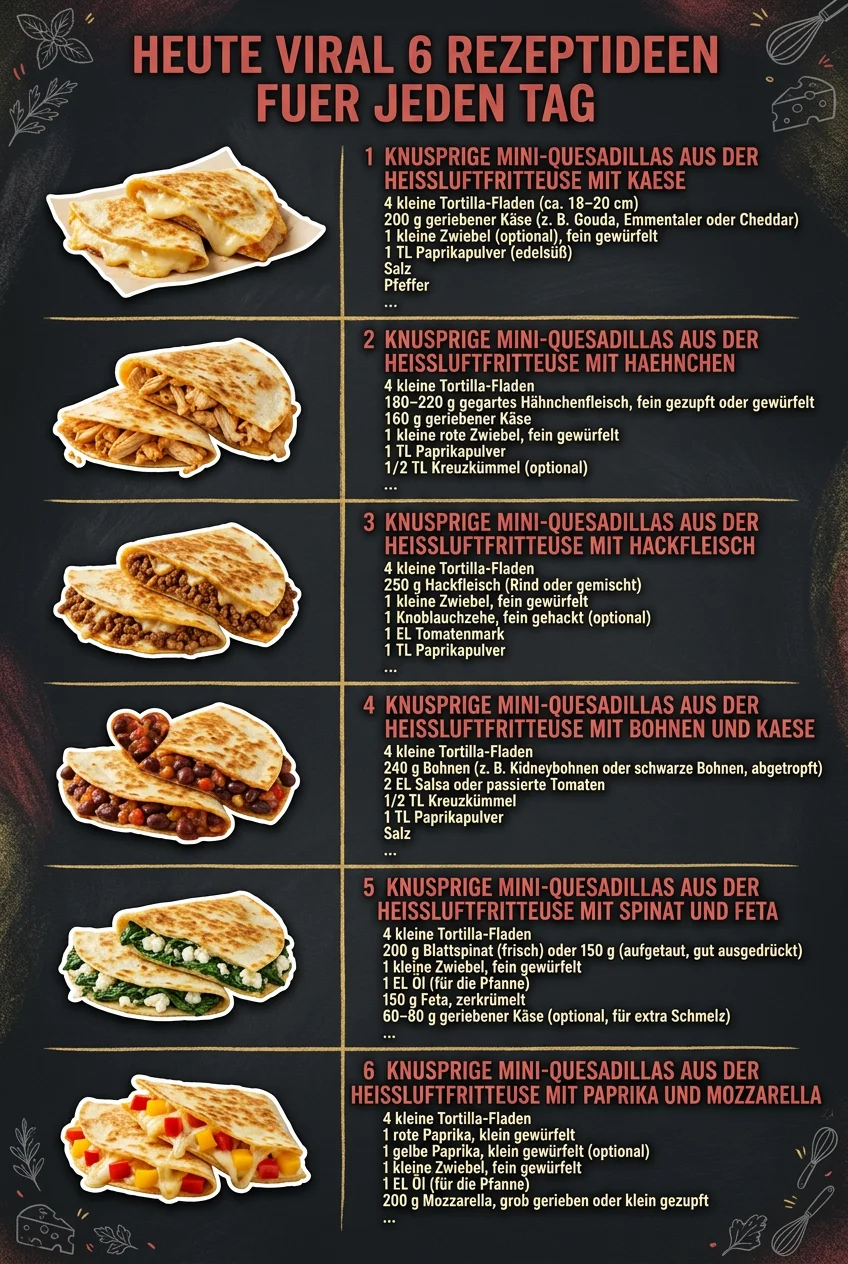 Heute viral 6 Rezeptideen fuer jeden Tag