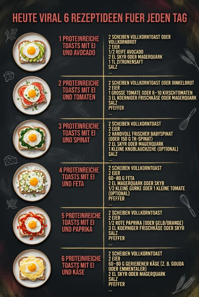 Heute viral 6 Rezeptideen fuer jeden Tag