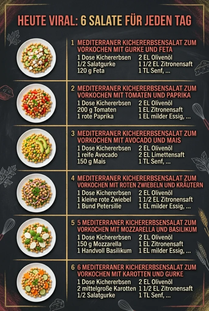 Heute viral 6 Salate fuer jeden Tag