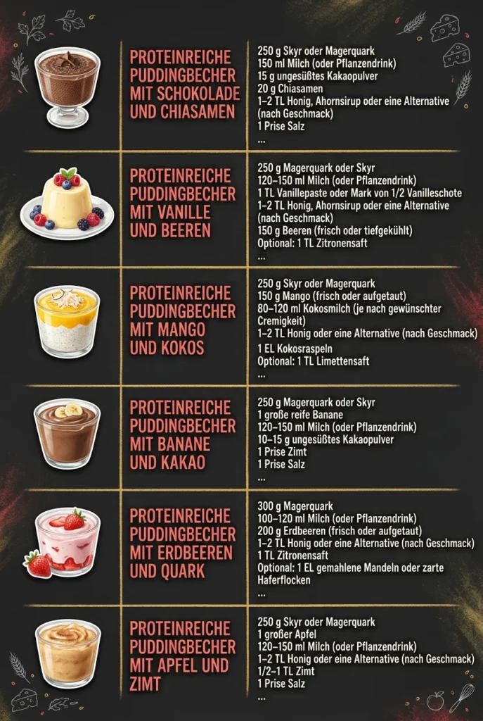 Schnell und genial 6 Dessertcremes fuer jeden