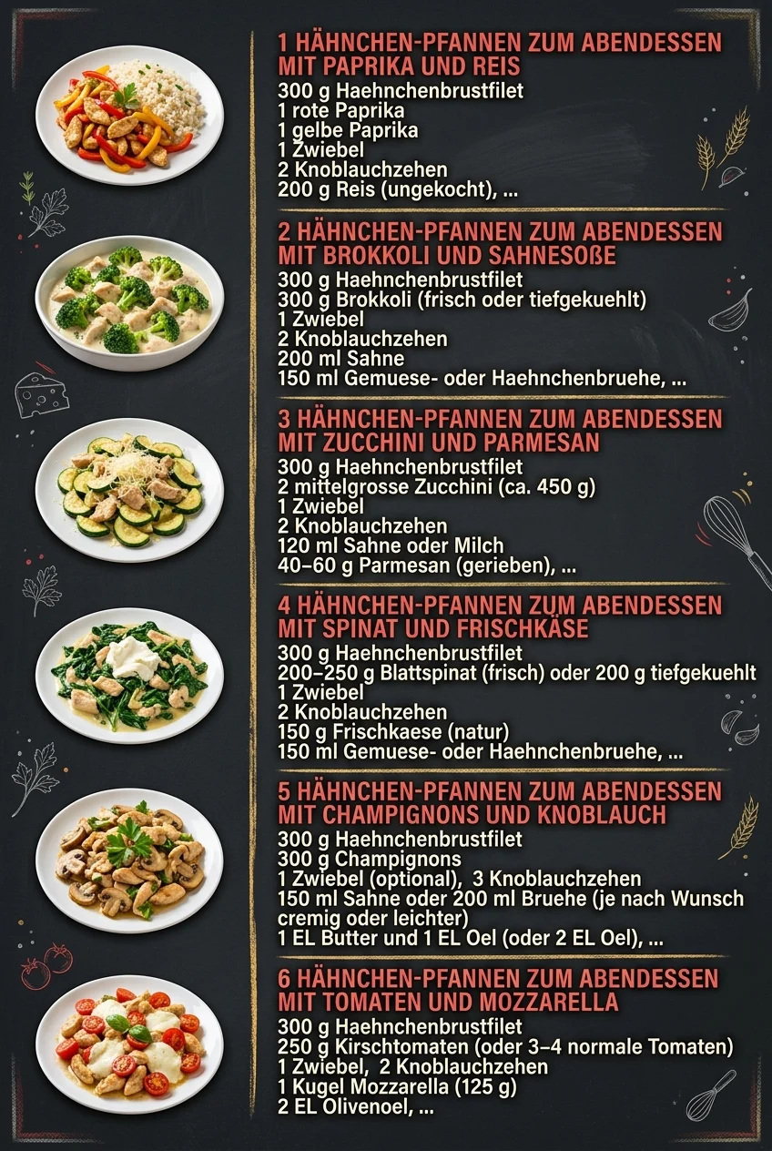 Schnell und genial 6 Hauptgerichte fuer jeden