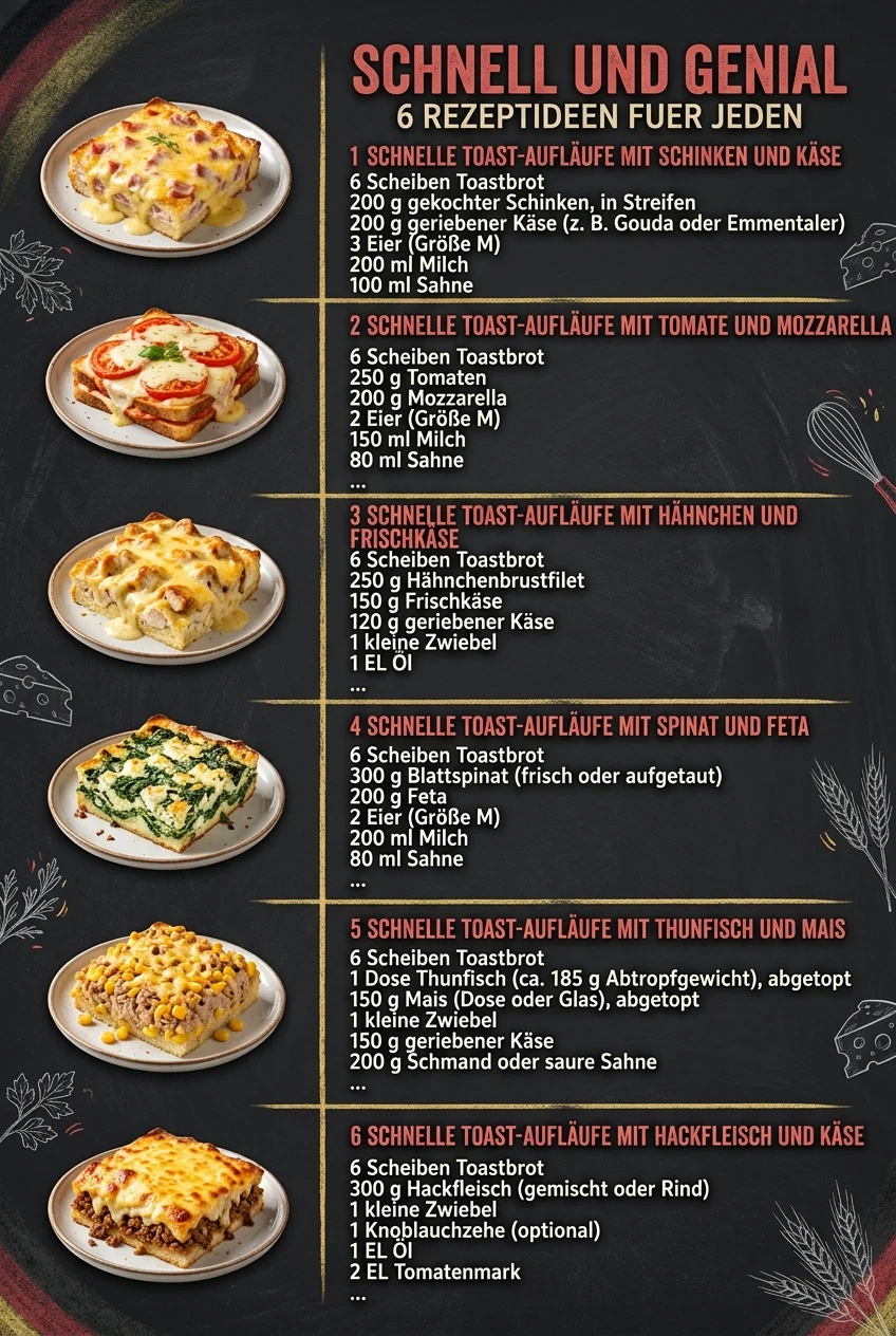 Schnell und genial 6 Rezeptideen fuer jeden