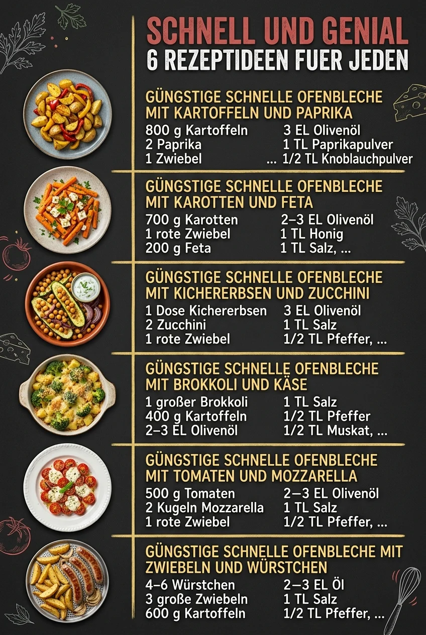 Schnell und genial 6 Rezeptideen fuer jeden