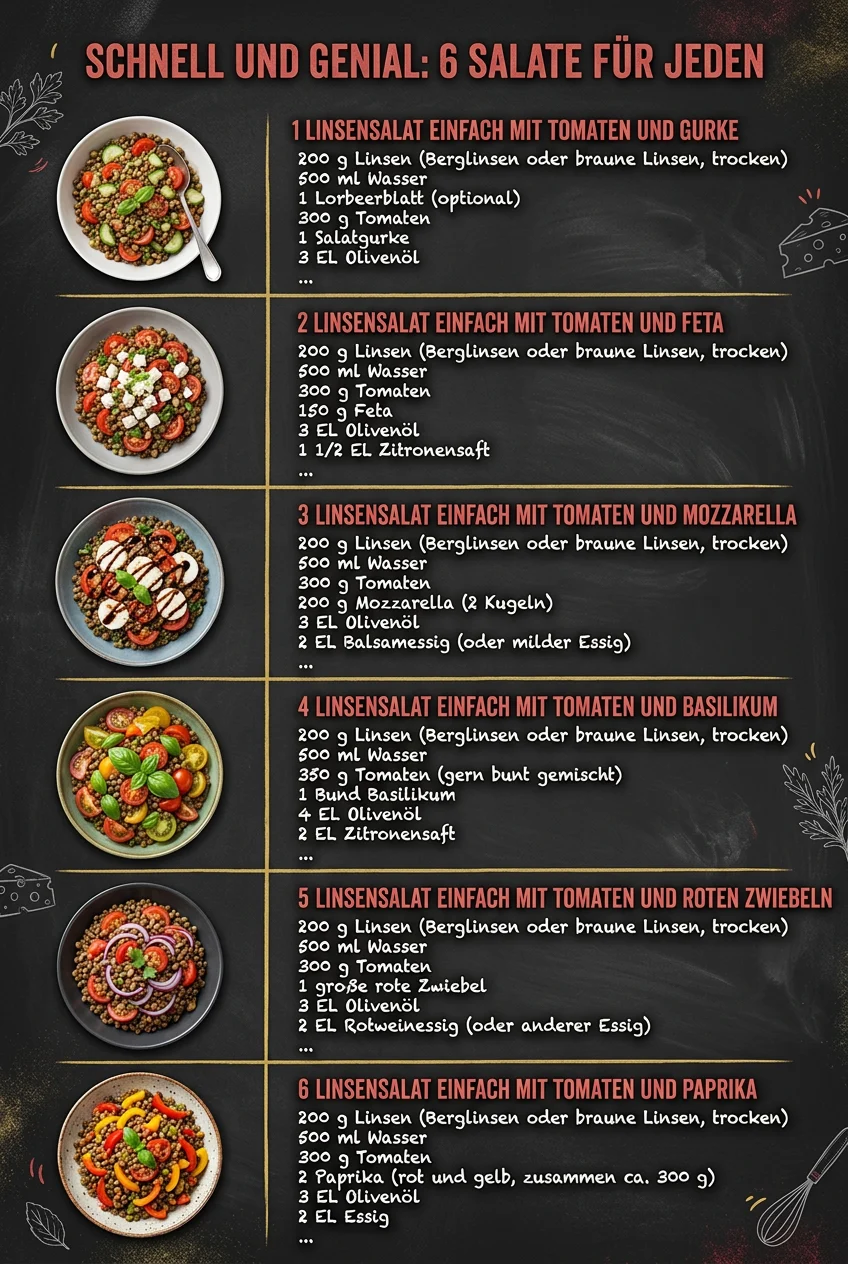 Schnell und genial 6 Salate fuer jeden