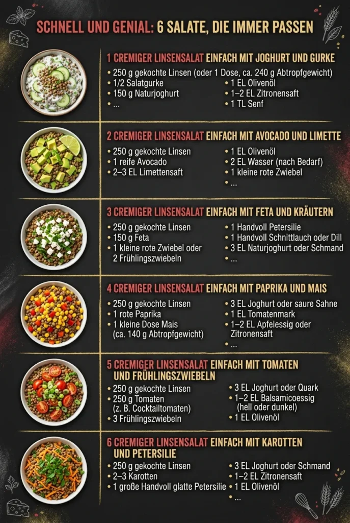 Schnell und genial 6 Salate fuer jeden