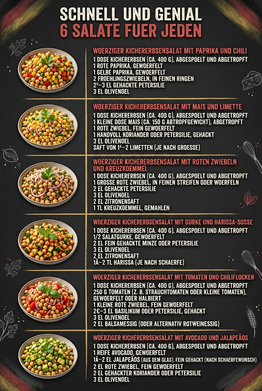 Schnell und genial 6 Salate fuer jeden