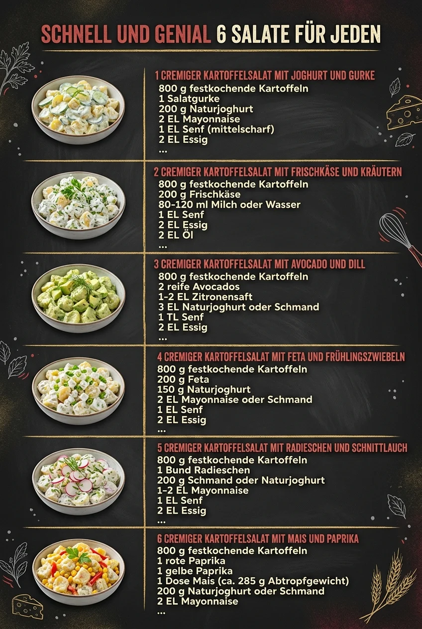 Schnell und genial 6 Salate fuer jeden