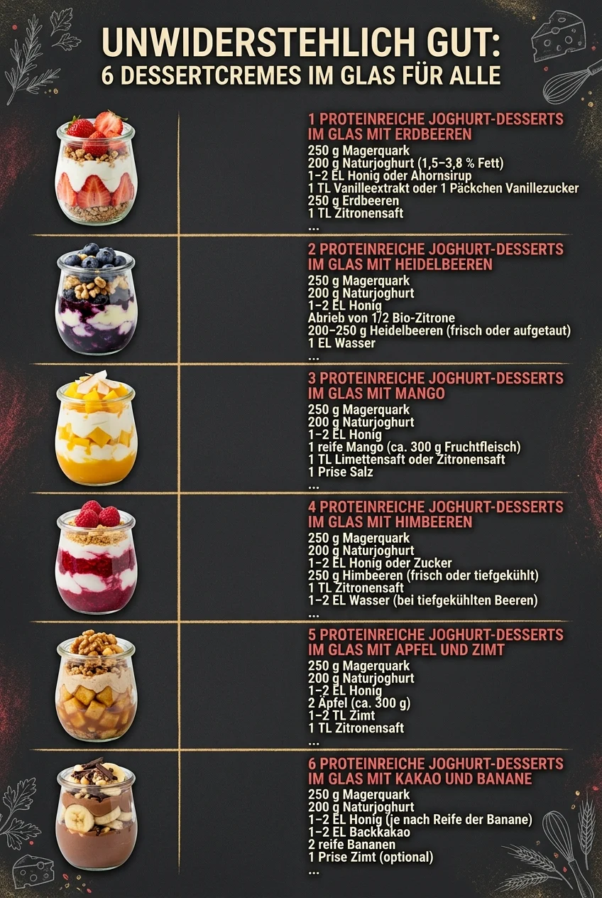 Unwiderstehlich gut 6 Dessertcremes fuer alle