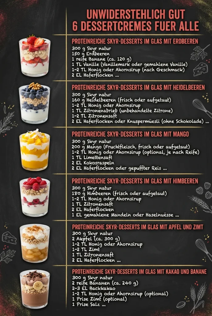 Unwiderstehlich gut 6 Dessertcremes fuer alle