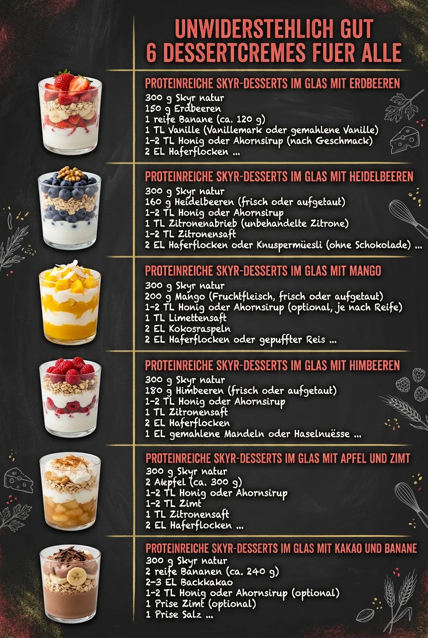 Unwiderstehlich gut 6 Dessertcremes fuer alle