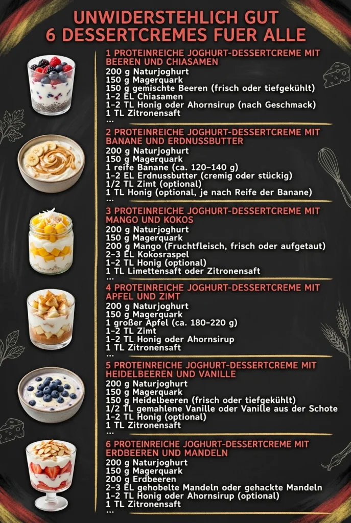 Unwiderstehlich gut 6 Dessertcremes fuer alle