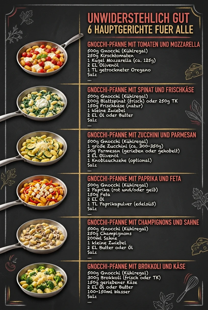 Unwiderstehlich gut 6 Hauptgerichte fuer alle