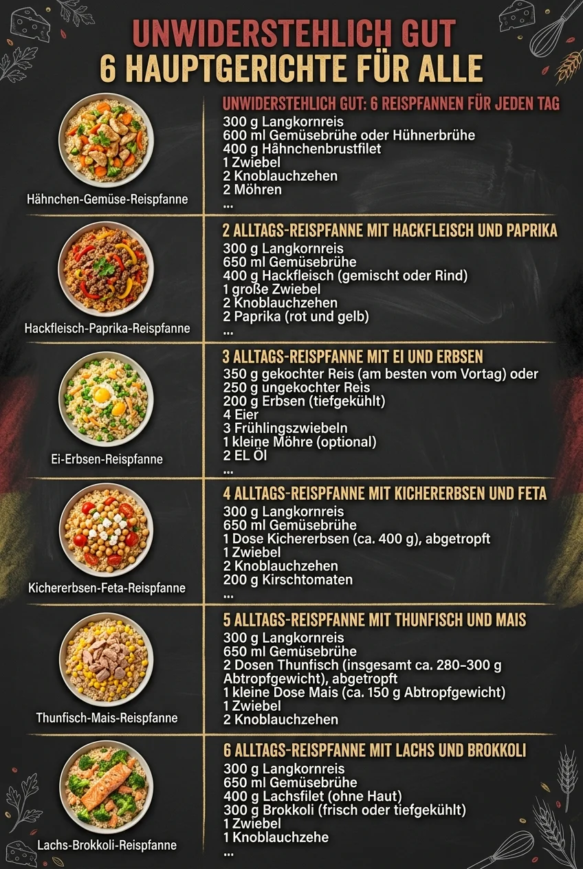 Unwiderstehlich gut 6 Hauptgerichte fuer alle