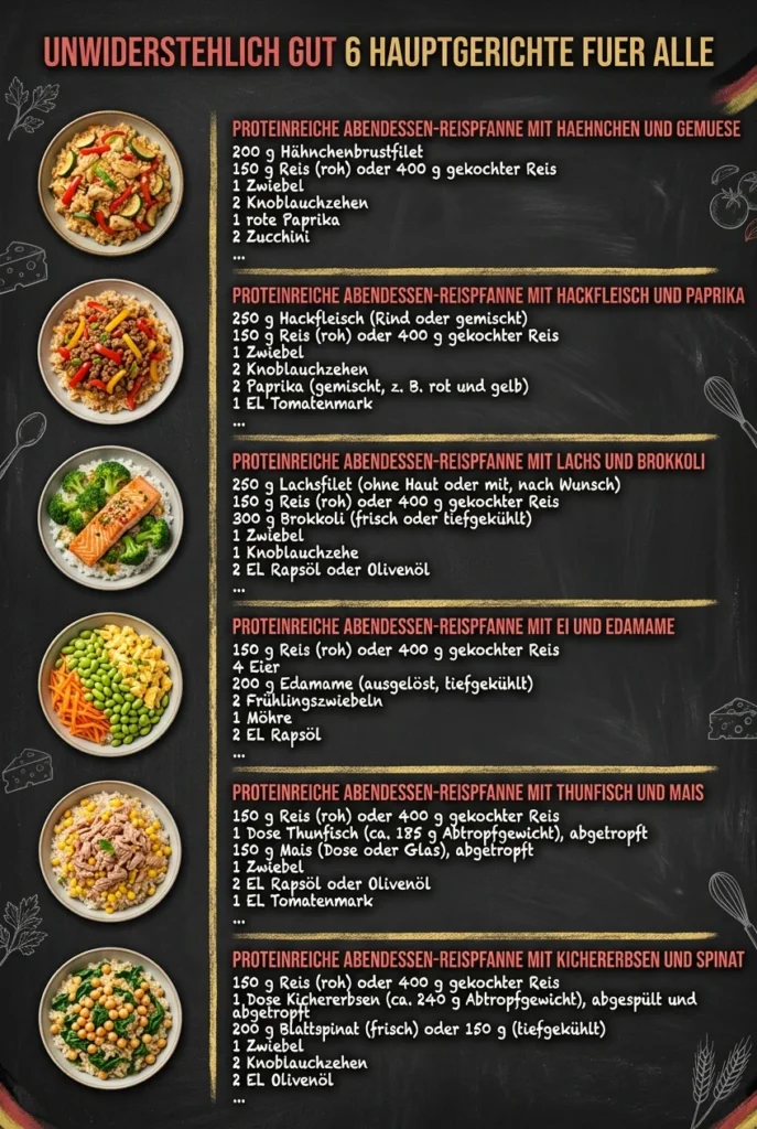 Unwiderstehlich gut 6 Hauptgerichte fuer alle