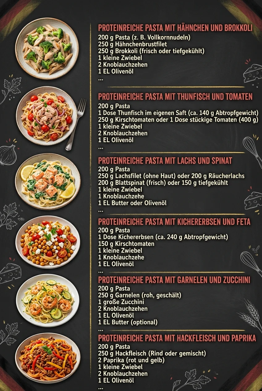 Unwiderstehlich gut 6 Pasta-Rezepte fuer alle