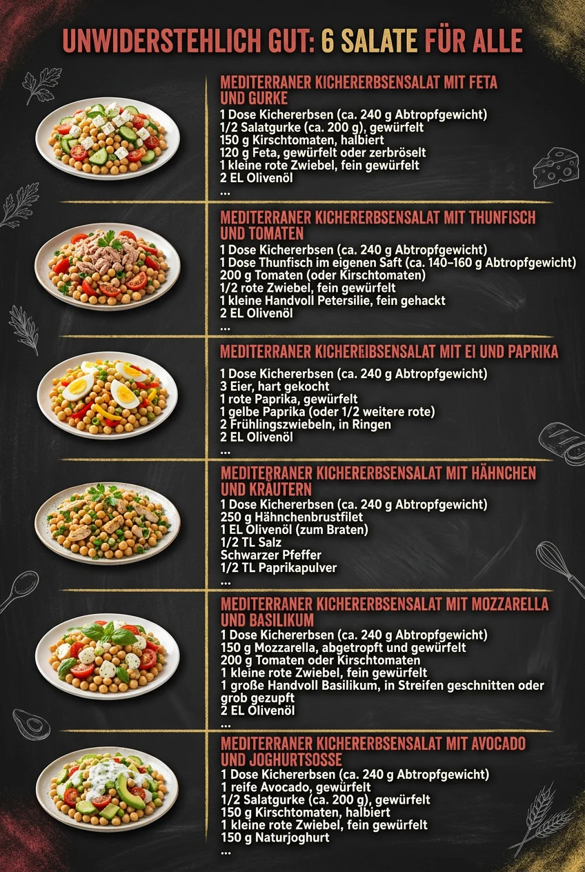 Unwiderstehlich gut 6 Salate fuer alle