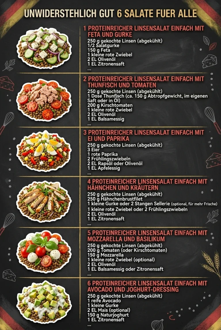 Unwiderstehlich gut 6 Salate fuer alle