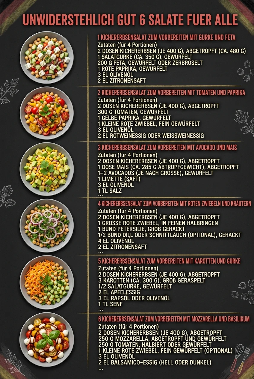 Unwiderstehlich gut 6 Salate fuer alle